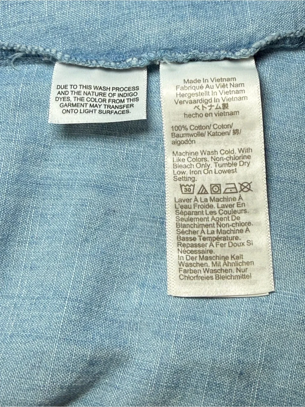 J. Crew Light Blue Chambray Button-Down Shirt